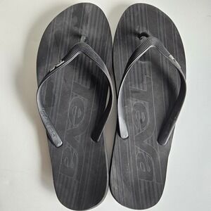 Teva‎ Mush Flip Flops Mens Size M15 Black Sandals Beach Pool Summer